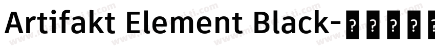 Artifakt Element Black字体转换